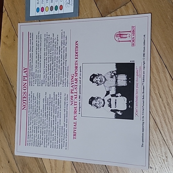 Trivial Pursuit Vintage 1983 Baby Bomber Edition Board Game - Picture 2 of 16